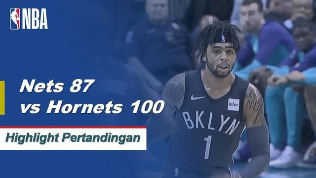 Kemba Walker memimpin Hornets dengan 29 poin saat mereka menang atas Nets, 100-87.