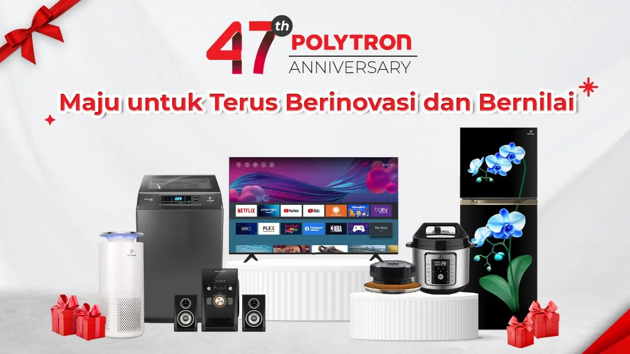 Merayakan HUT ke-47 tahun, Polytron optimis dan berharap dapat merajai brand elektronik secara global.