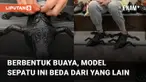Ada-ada saja ide kreatif dan out of the box yang membuat sepatu berbentuk buaya.