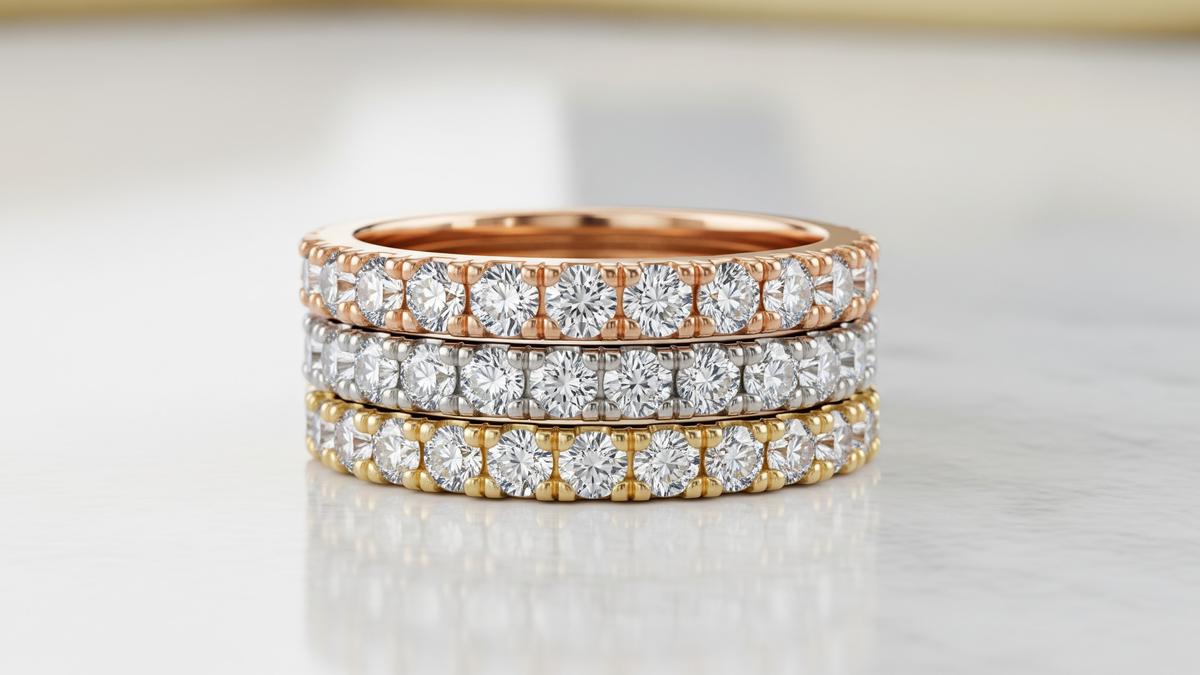 7 Model Cincin Emas Tiga Warna yang Mewah dan Elegan