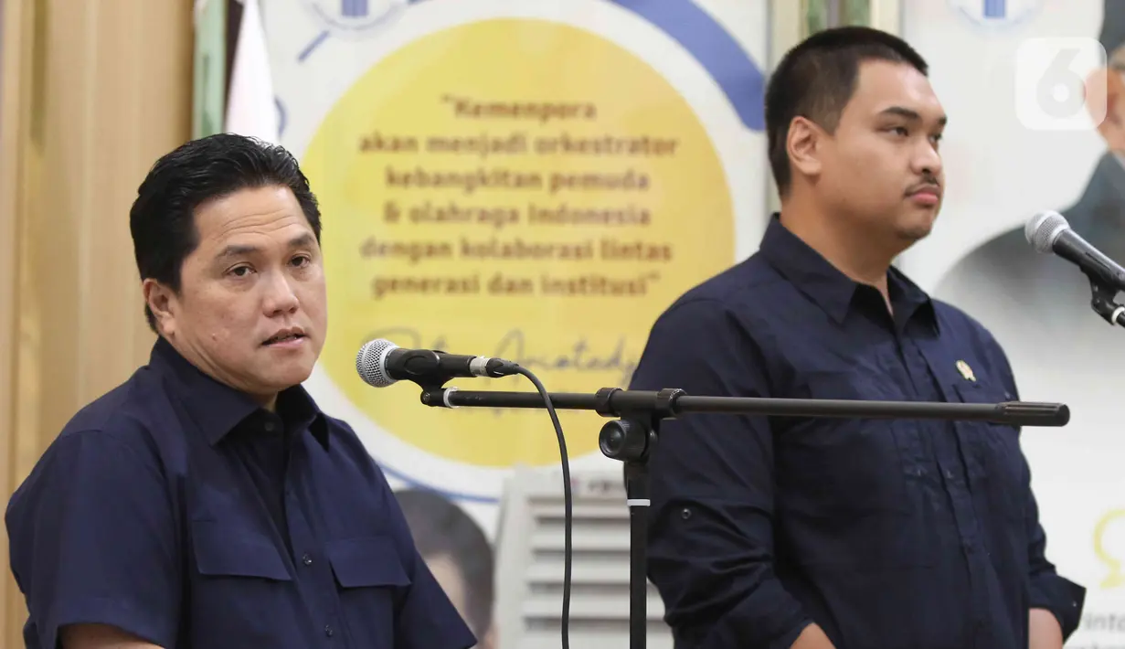 Dan pemberian dukungan dari Menpora terhadap program Tim Nasional. (Liputan6.com/Herman Zakharia)