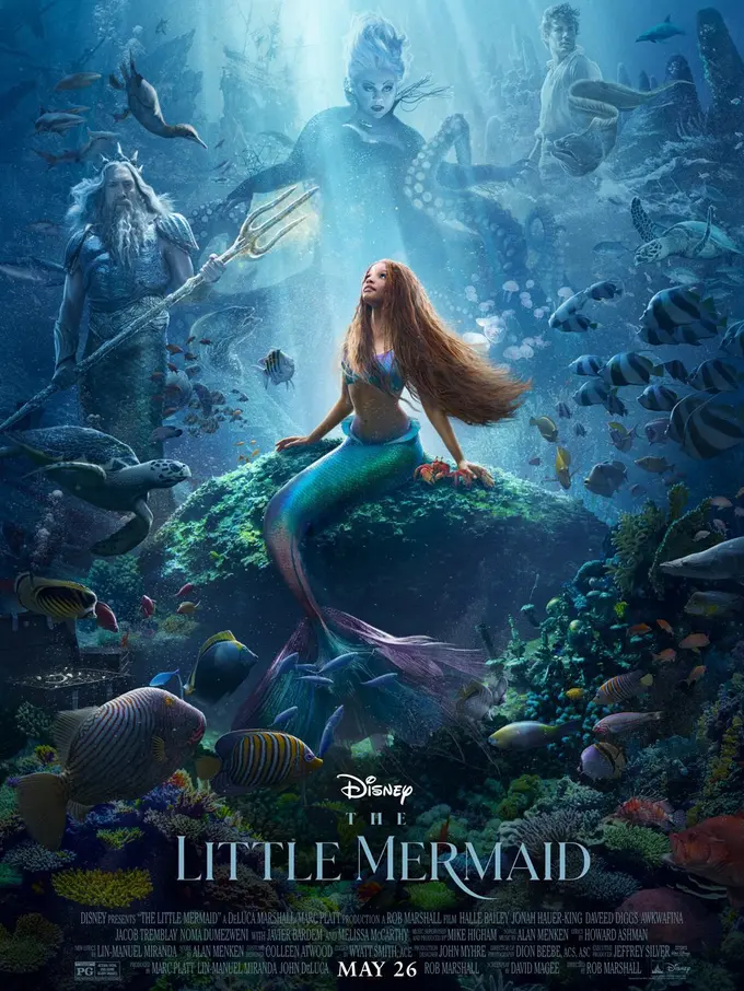 Tampilan poster terbaru film The Little Mermaid (Twitter: @PopBase)