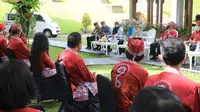 Bupati Banyuwangi Abdullah Azwar Anas dalam acara silaturahmi bersama Badan Musyawarah Antar Gereja (BAMAG) Banyuwangi di Pendopo, Jumat (7/8/2020).
