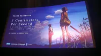 Anime 5 Centimeters Per Second Kembali ke Bioskop, Pemutarannya Diwarnai Momen Manis