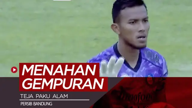 Berita video penampilan apik kiper Persib Bandung, Teja Paku Alam, dengan melakukan beberapa kali penyelamatan menahan gempuran serangan pemain-pemain Arema FC pada pekan kedua Shopee Liga 1 2020.