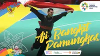 Garuda Kita Asian Games Aji Bangkit Pamungkas (Bola.com/Grafis: Adreanus Titus /Foto: Merdeka.com/Arie Basuki)