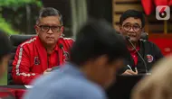 Hasto Kristiyanto menegaskan tokoh yang diundang ke Rakernas PDIP ke-V merupakan mereka yang menjaga demokrasi dan semangat penegakkan hukum. (Liputan6.com/Angga Yuniar)