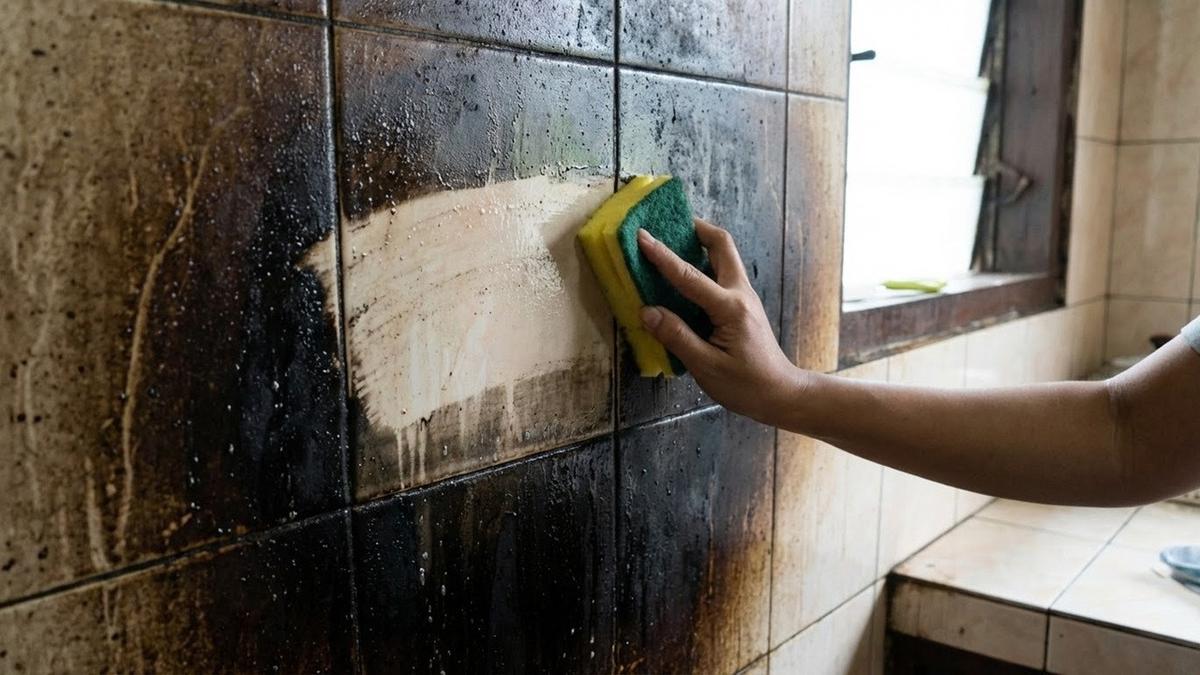 Cukup Pakai Spons Dapur, Ini Trik Bersihkan Tembok Menghitam yang Sangat Ampuh