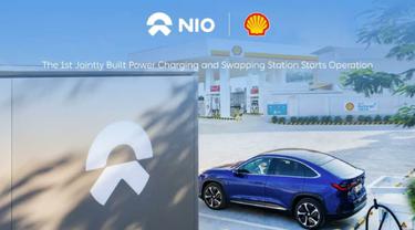 NIO gandeng Shell untuk hadirkan fasilitas pengisian baterai kendaraan listrik