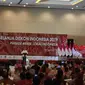 Presiden Jokowi berpidato saat menghadiri Hari Belanja Diskon Indonesia di Senayan City Jakarta. (Liputan6.com/Lizsa Egeham)