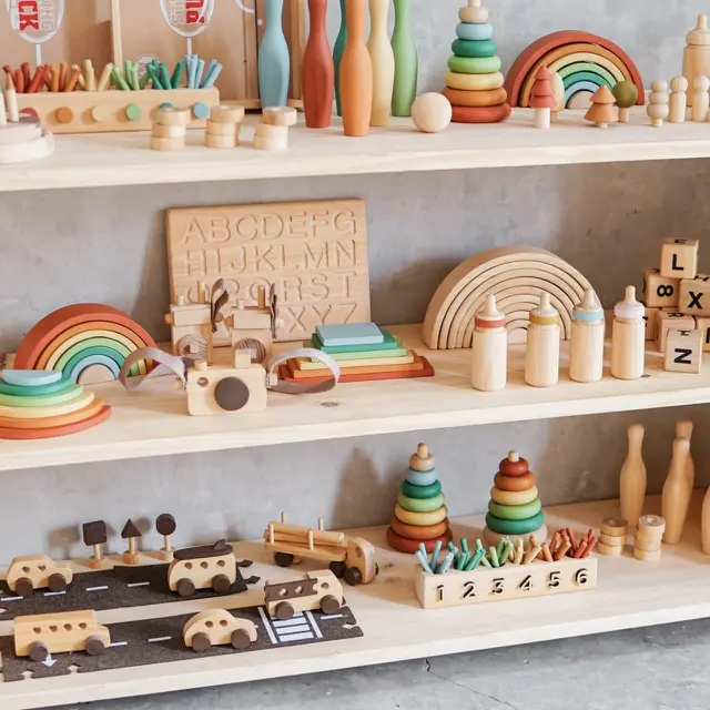 Mainan anak Letter in Pine