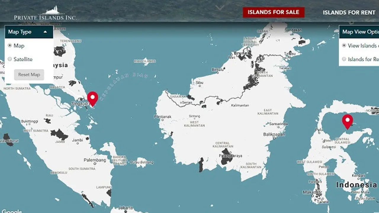 Pulau RI dijual online (privateislandsonline.com)