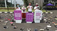 Aksi para komunitas untuk memperjuangkan RUU PKS yang layak bagi hak korban (Dok. The Body Shop Indonesia)