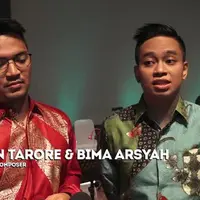 Ihsan Tarore kenakan songket Palembang sebagai bentuk etnik budaya di konser BIMBA 2017.