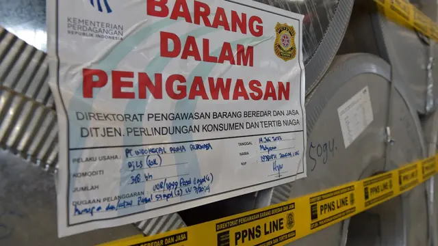 Kementerian Perdagangan bertindak cepat mengamankan sementara produk baja yang diduga tidak memenuhi persyaratan mutu Standar Nasional Indonesia (SNI) senilai Rp41,68 miliar.