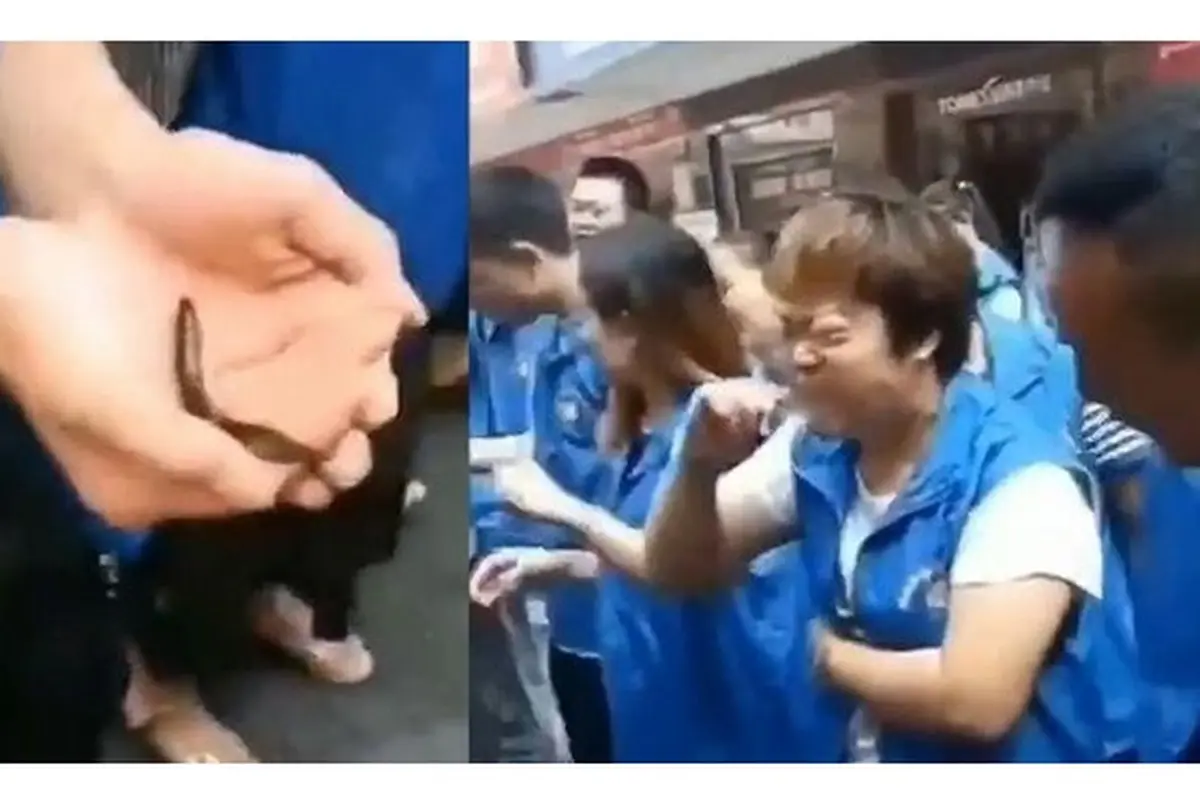 Tak Penuhi Target Penjualan, Pekerja Ini Dipaksa Makan Ikan Hidup