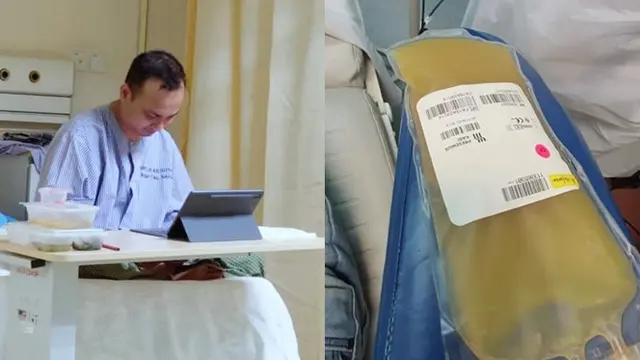 Pasien Sembuh Corona Covid-19 Ini Bagikan Plasma Darahnya ke Pasien Lain