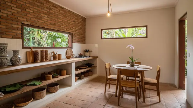 Model Dapur Minimalis di Desa Aksen Batu Bata
