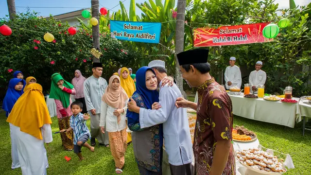 Ilustrasi halal bi halal (Foto: Reve.com)