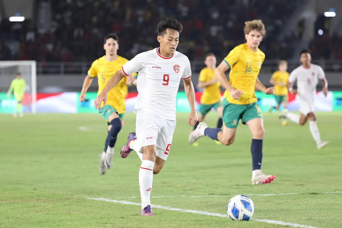 Mierza Firjatullah - Timnas Indonesia U-16 vs Timnas Australia U-16 di Semifinal Piala AFF U-16 2024