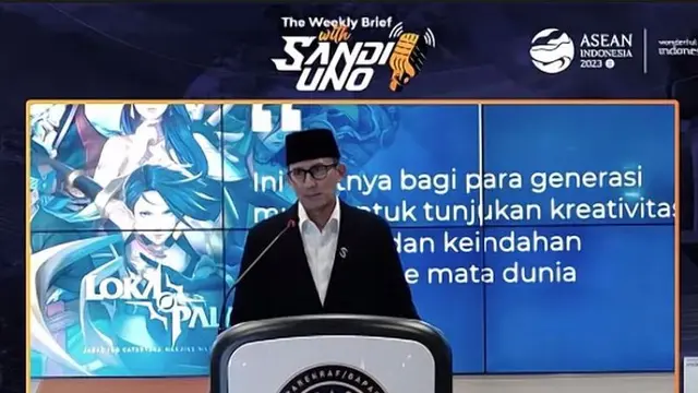 Menparekraf Sandiaga Uno di The Weekly Brief with Sandi Uno, Senin, 17 Juli 2023