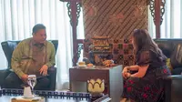 Menteri Koordinator Bidang Perekonomian Airlangga Hartarto bertemu dengan Menteri Perdagangan Internasional Kanada Mary Ng, di Jakarta, Sabtu (19/8/2023). (Dok Kemenko Perekonomian)