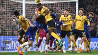 Pertandingan antara Chelsea kontra Wolves di ajang Liga Inggris 2025/2026. (HENRY NICHOLLS / AFP)