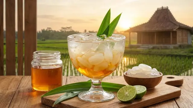 Kolang Kaling Campur Madu