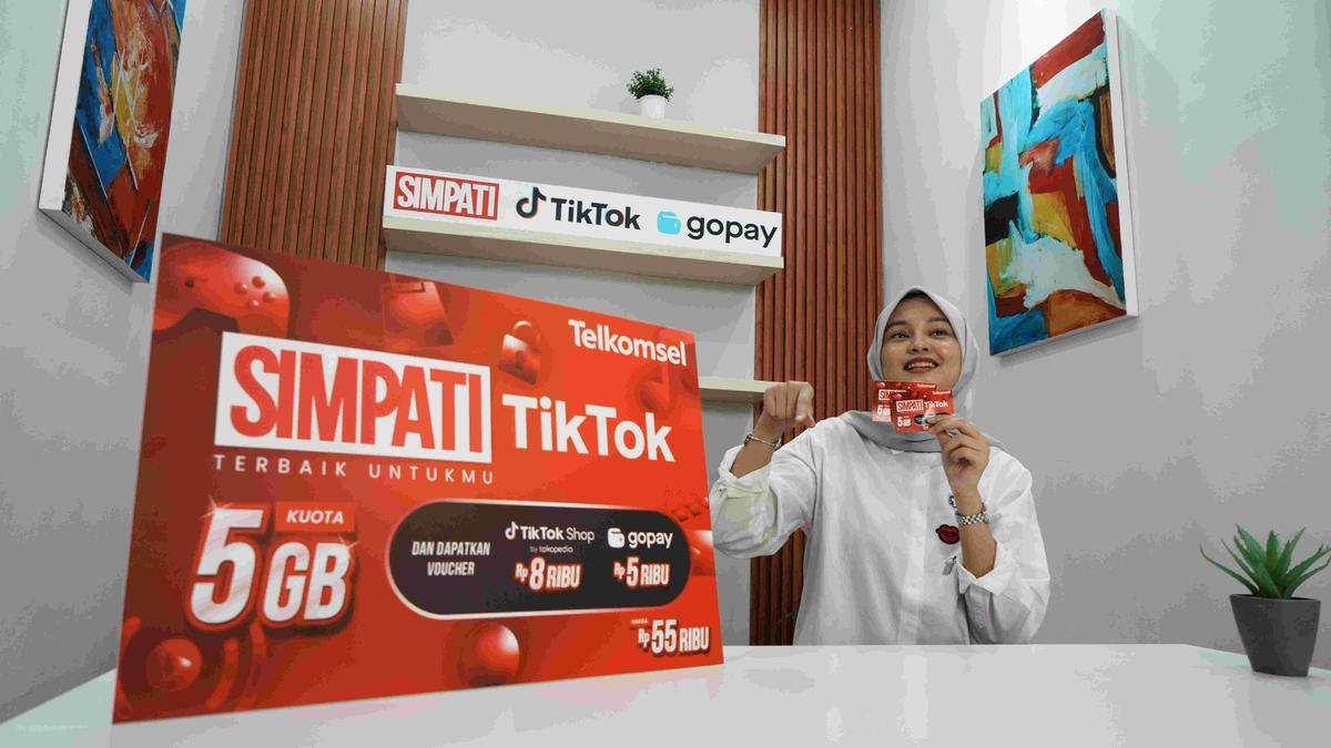 Telkomsel Rilis Paket Simpati TikTok, Kartu Perdana Rp 55 Ribuan 