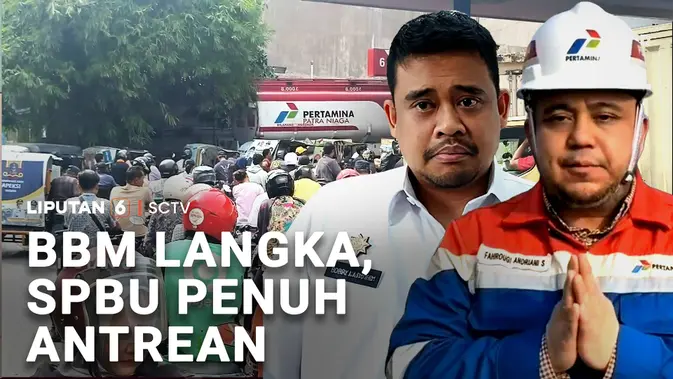 BBM Subsidi Langka di Medan, Antrean di SPBU Penuh Sesak
