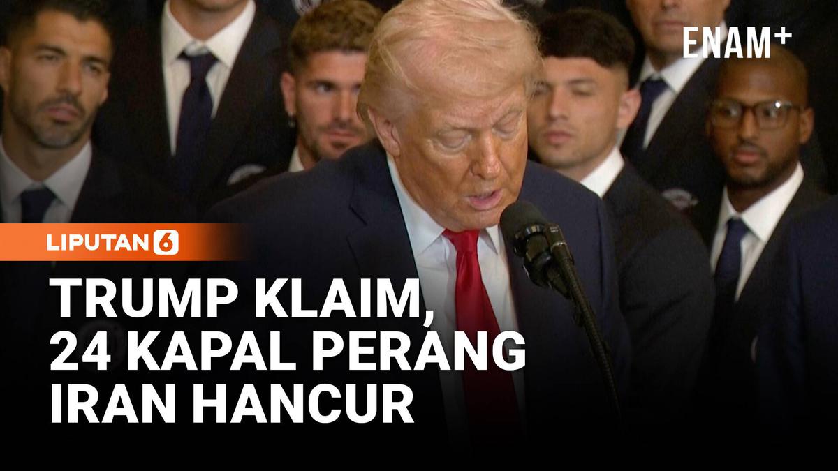 Trump Sebut Israel dan AS Berhasil Hancurkan 24 Kapal Perang Iran