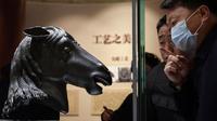 Patung kepala kuda yang dijarah dari China's Old Summer Palace 160 tahun silam telah kembali ke 'rumah' asalnya (Xinhua/Li He)