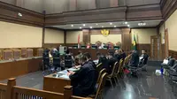 Suasana persidangan di Pengadilan Tipikor, Jakarta, Rabu (24/07).