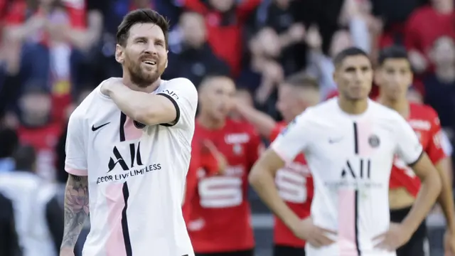 Foto: Trio Messi Neymar Mbappe Tak Berdaya, PSG Dipermalukan Rennes di Liga Prancis