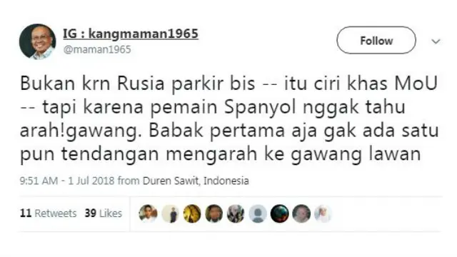 Kekalahan tim yang dilatih oleh Fernando Hierro ini mengundang beragam reaksi dari para pecinta sepak bola.