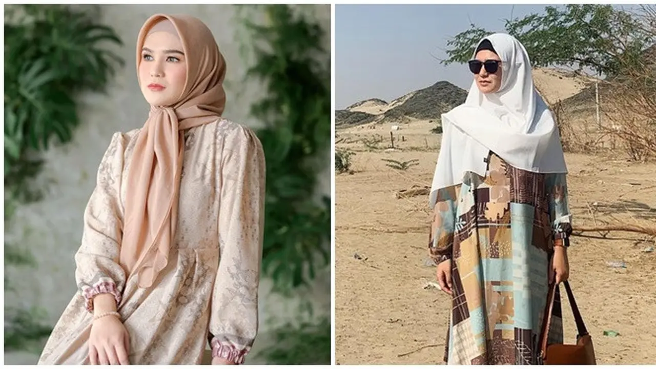 6 Potret Masayu Clara Pakai Gamis, Makin Anggun dengan Baju Lebih Lebar