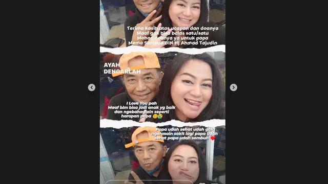 Memo Sanjaya Mantan Suami Anisa Bahar Meninggal Dunia, Jelita Bahar: Maaf Aku Belum Bisa Jadi Anak Seperti Harapan Papa