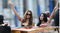 Sederet Selebriti Hadiri Pernikahan Jeff Bezos di Venesia, Penampilan Kim Kardashian Jadi Sorotan.&nbsp; (Marco BERTORELLO / AFP)