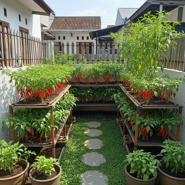 9 Ide Kebun Cabai Estetik dan Rapi