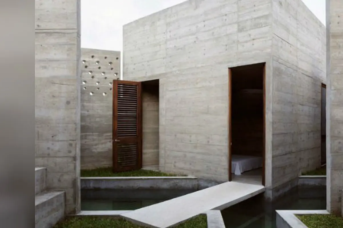 Keren, rumah liburan modern ini mengadaptasi rancangan suku Aztec.