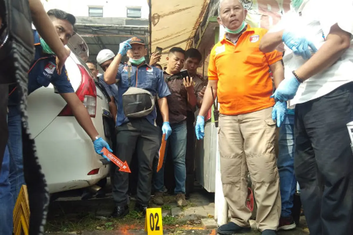 Polisi Olah TKP Bom Medan