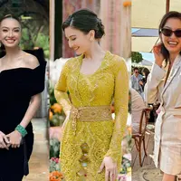 Raline Shah telah memulai musim kondangan sejak pertengahan Januari 2024. Ia seolah roadshow dari kondangan ke kondangan dengan menampilkan berbagai pesona berbeda. [@ralineshah]