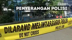 ENAM PLUS: Pria Berpakaian Hitam Serang Kapolsek dan 2 Polisi di Tangerang