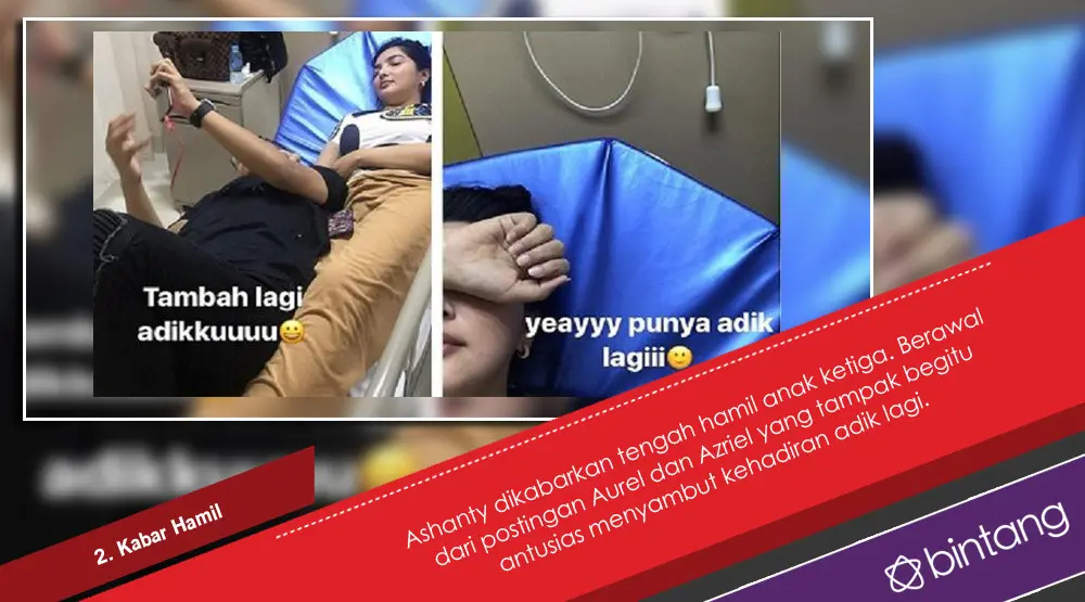 Arsya Belum Setahun, Ashanty Sudah Hamil Lagi? (Foto: Instagram/aurelie.hermansyah dan azriel_hermansyah, Desain: Muhammad Iqbal Nurfajri/Bintang.com)