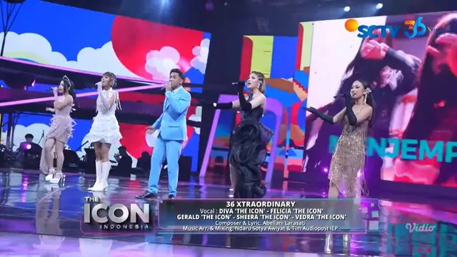Theme Song HUT 36 SCTV XtraOrdinary Pertama Kali Dinyanyikan Langsung oleh Top 5 The Icon Indonesia