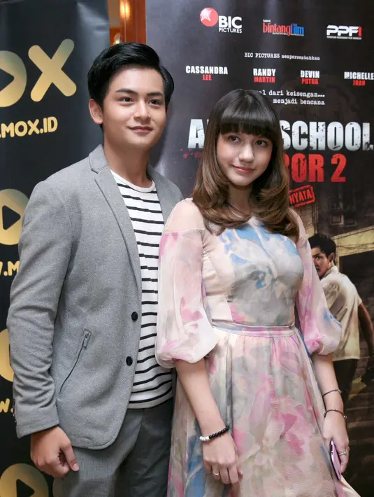 "Aku main sebagai Sandra pacarnya Rangga (Randy Martin). Sandra itu orang pemberani dan dia juga adiknya Tyas dimana nanti bakal ada konflik di dalam (film)," kata Cassandra Lee. (Nurwahyunan/Bintang.com)