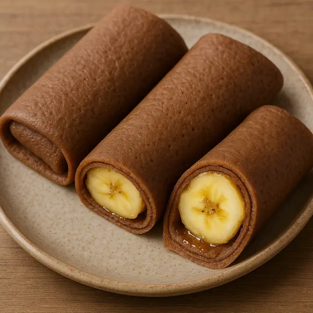 Dadar gulung pisang cokelat (Foto: ChatGPT)