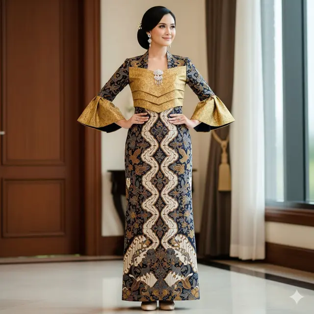 Motif Simetris Brokat-Batik