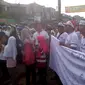 Ribuan warga Villa Nusa Indah II, Desa Bojong Kulur, Kabupaten Bogor, Jawa Barat telah mendeklarasikan penggabungan diri dengan Bekasi. (Achmad Sudarno/Liputan6.com)