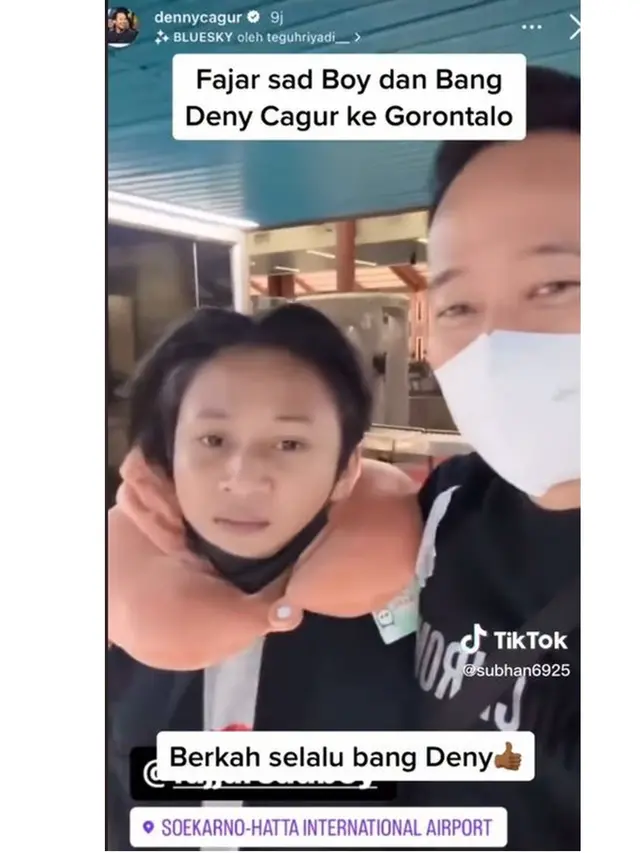 7 Momen Fajar Sad Boy Pulang ke Gorontalo Bareng Denny Cagur, Disambut Heboh